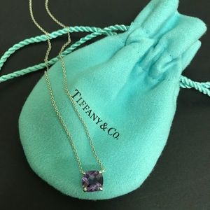 Tiffany & Co Amethyst & Sterling Sparkler Necklace